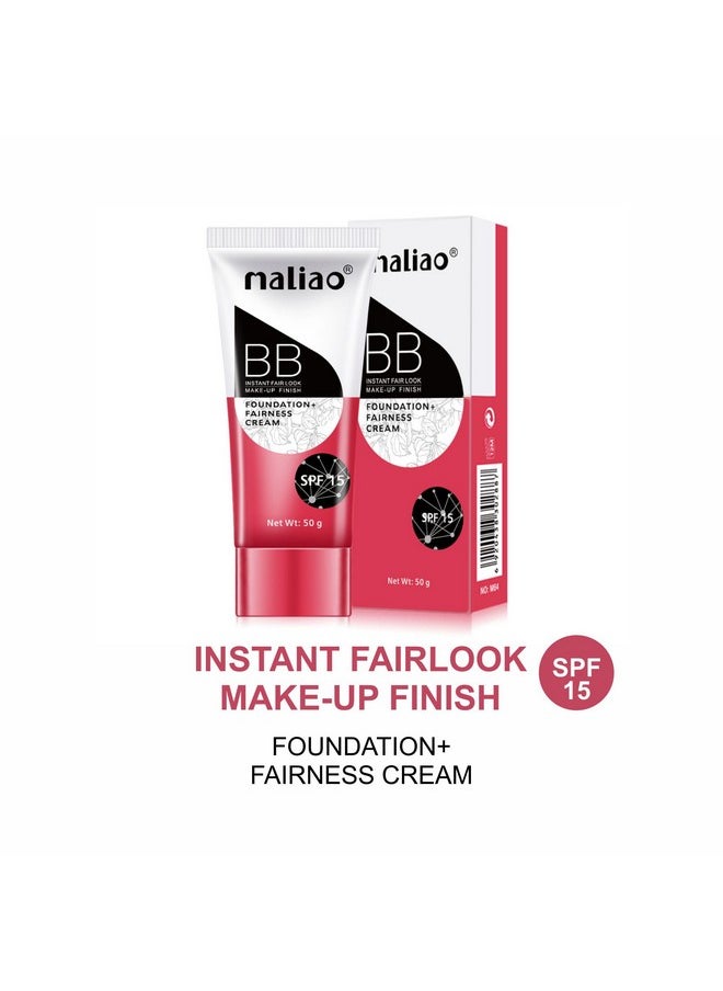 maliao - Bb Foundation + Fairness Cream - Instant Fair Look (02) | Full Coverage | Matte Finish - Image 1