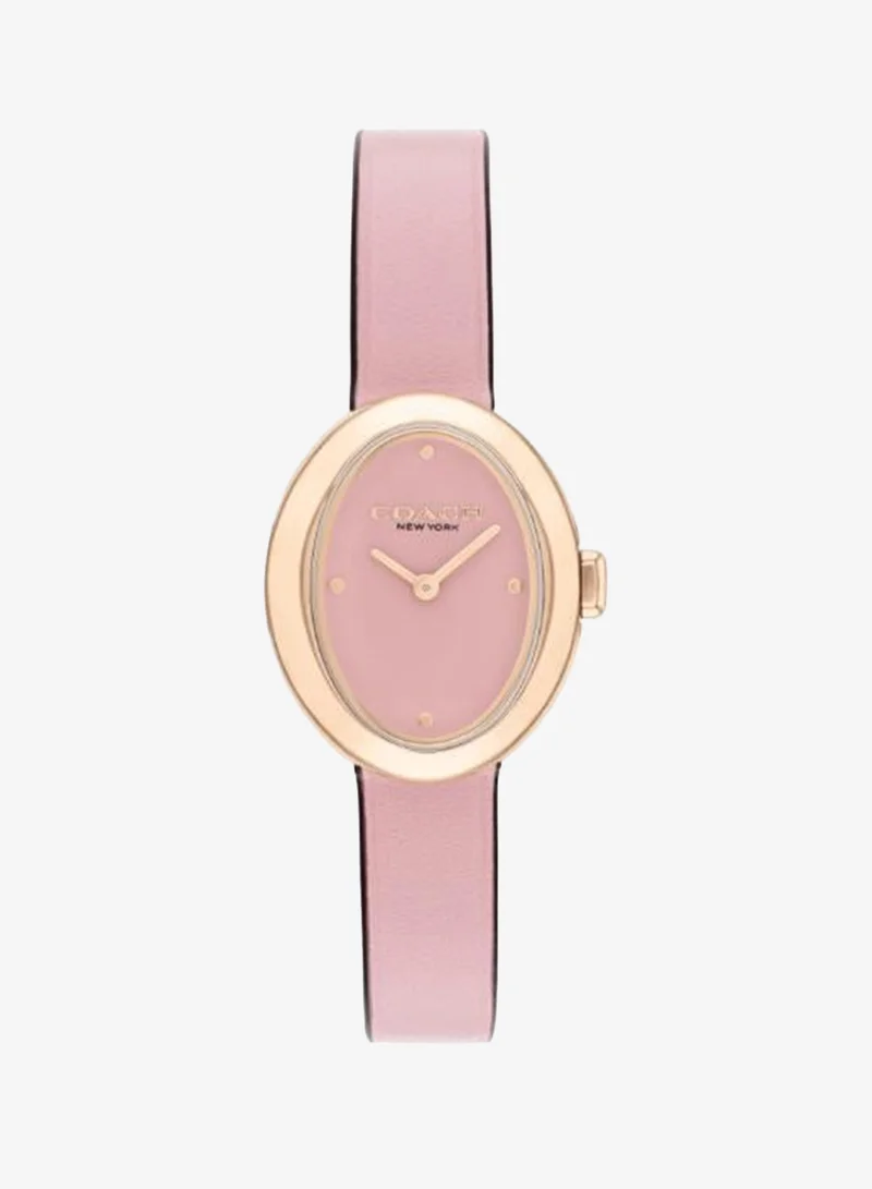 COACH Sammy Analogue Quartz Movement Watch Leather Strap - 14504423