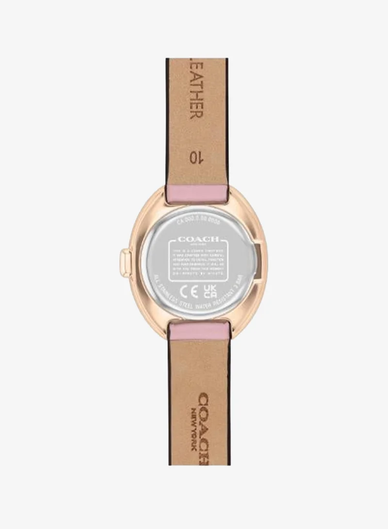 COACH Sammy Analogue Quartz Movement Watch Leather Strap - 14504423