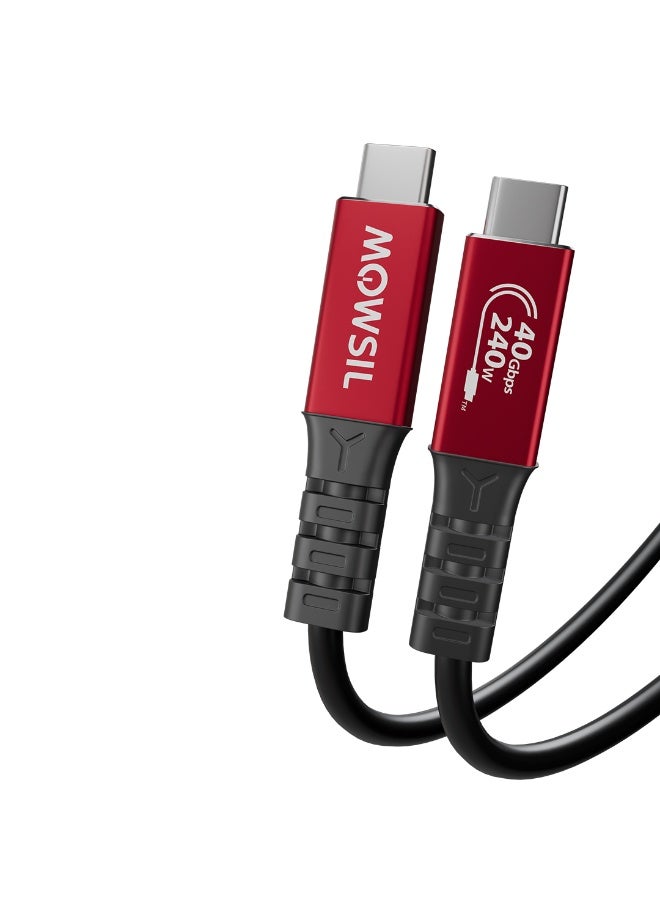 Mowsil USB4 Type-C Video Cable 1M,8K@60Hz,240W PD 3.1,40Gbps Thunderbolt 3/4 Cable - Image 3