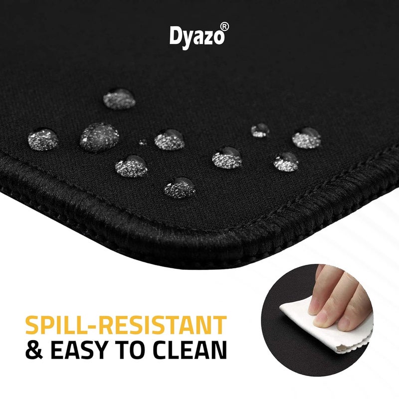 Dyazo Large World Map Anti-Slip Extended Desk Mat| Mouse Pad | Water Resistant Mat for Laptop| Computer Size 800 x 300 x 3 mm (Black No Logo) - Image 5