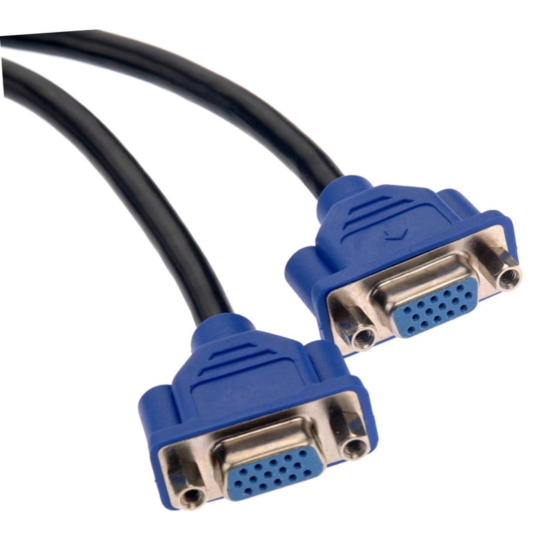 Mikikit VGA Male to Female Adapter Cable for Dual Monitor Video Extension - Image 3