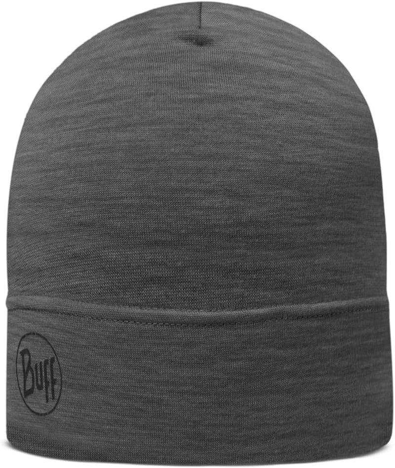 Buff Unisex Merino Wool Beanie Hat - Grey - Image 1