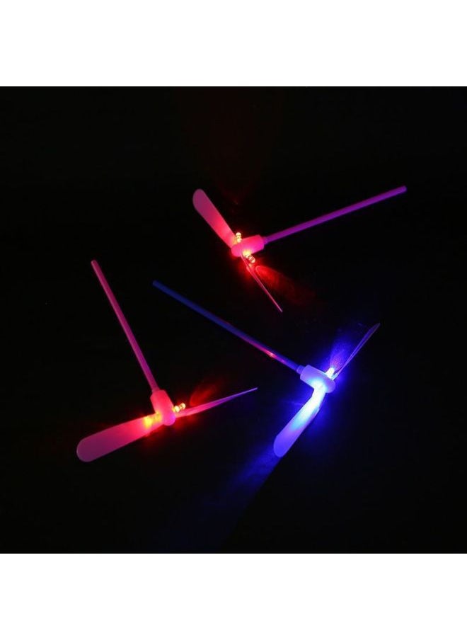 Generic - Bamboo Dragonfly Flying Fairy Children's Luminous Rotating Bamboo Dragonfly Post-80S Nostalgic Night Market Stall Luminous Toy Wholesale-Color:High Quality Luminous Bamboo Dragonfly-Specification:Loss Impulse: High-quality Model [pack Of 20] Random Colors - Image 1