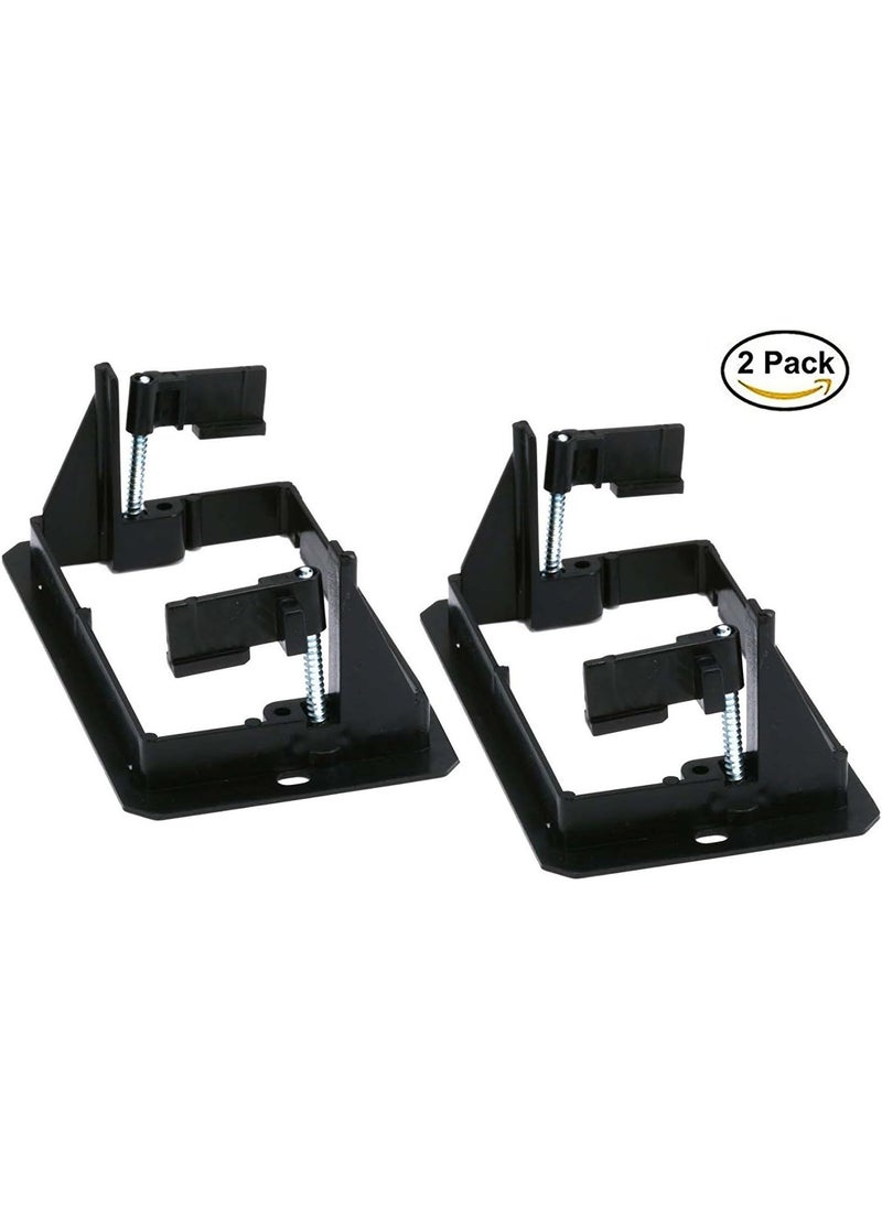 iMBAPrice iMBAPrice LV12PK Single Gang 1Gang Low Voltage Mounting Bracket  Black Pack of 2  - Image 3