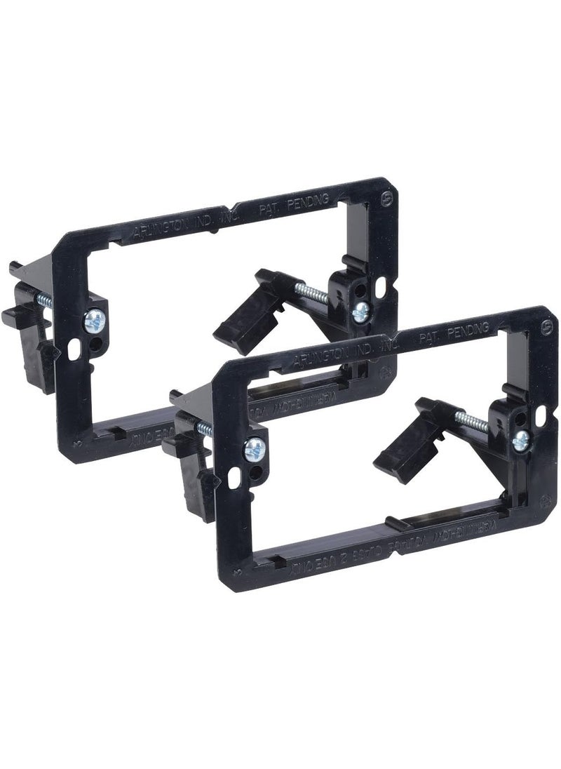 iMBAPrice iMBAPrice LV12PK Single Gang 1Gang Low Voltage Mounting Bracket  Black Pack of 2  - Image 2