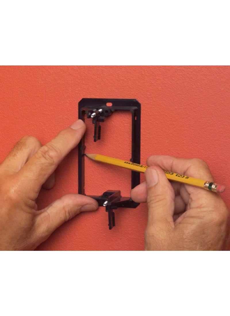 iMBAPrice iMBAPrice LV12PK Single Gang 1Gang Low Voltage Mounting Bracket  Black Pack of 2  - Image 4