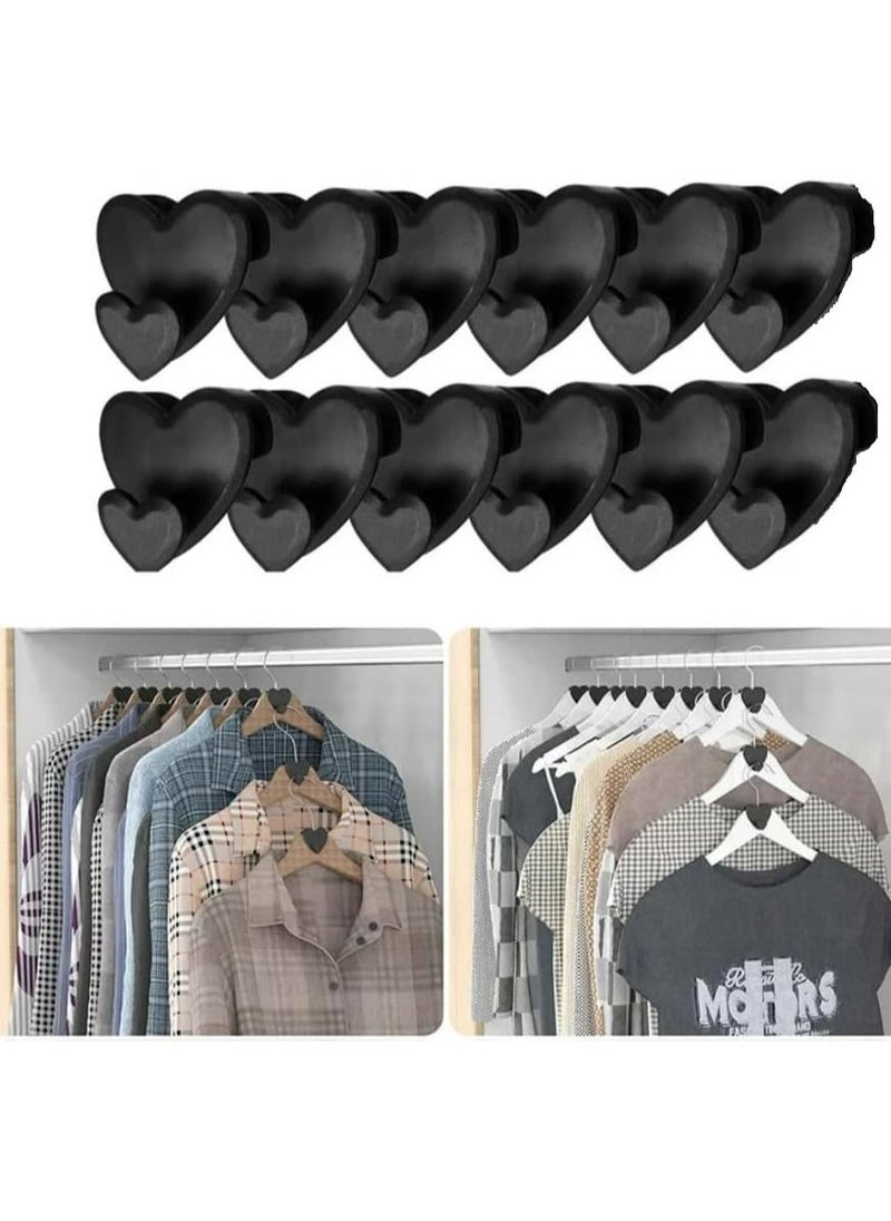 Generic R&J Space Saving Hanger Extender Closet Organizer - Ultra Premium Hanger Hooks Triple Closet Space 12 PC Value Pack -Clothes Hanger Connector Hooks  - Image 1