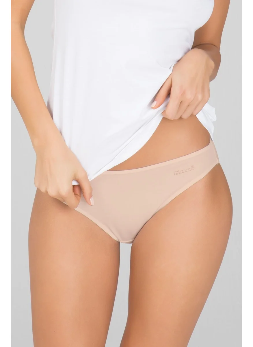 KOM Women's Combed Cotton Lycra Basic Bikini Slip Panties 2 Pieces 36-44