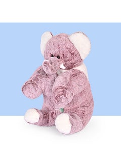 Besties BESTIES Premium Fur Elephant Soft Toy Cum Pillow Marron - Height 45 cm  - Image 2