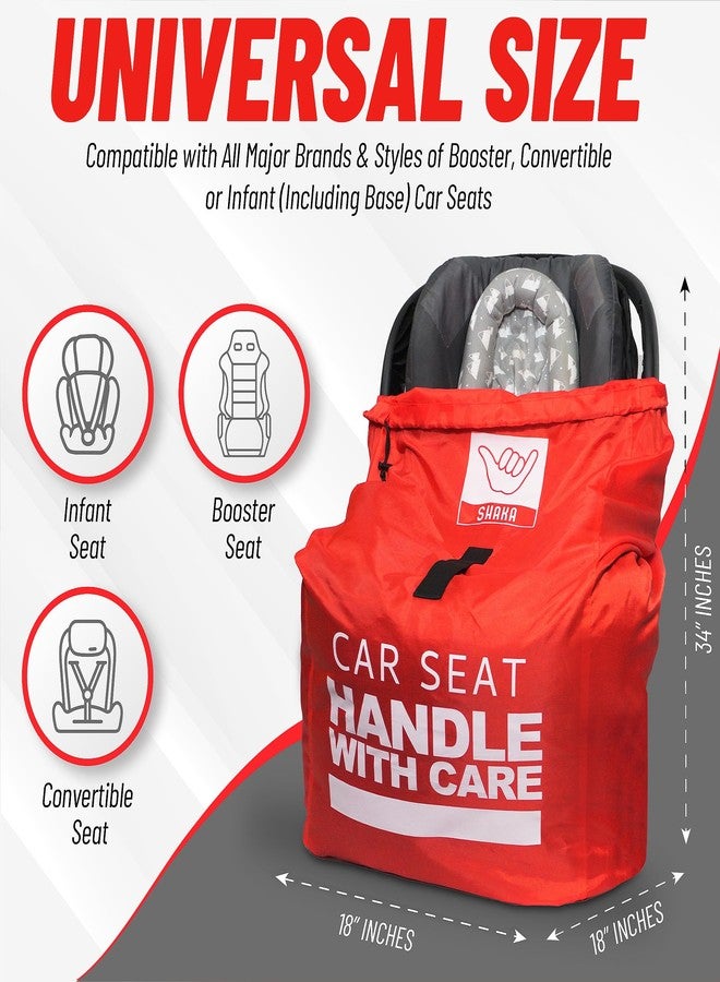 Shaka Car Seat Travel Cover Bag: Universally Fits Infant, Booster, Convertible Car Seats & Bases: Water, Dirt & Tear Resistant, Airplane Gate Check - Image 2