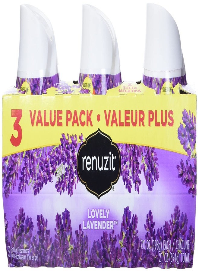 Renuzit Lavender Gel Air Freshener - 7oz/3ct - Image 1