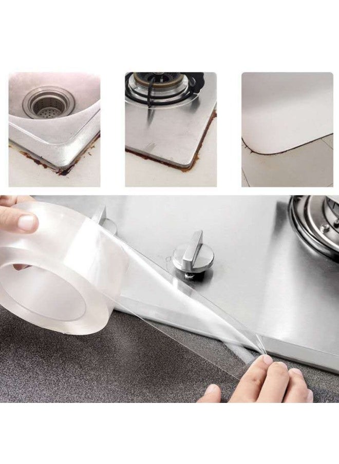 Self-Adhesive Multifunctional Tape for Baby Proofing Corner Protector, Kitchen Caulking, Bathtub Sealant, Toilet Seal, Waterproof, Mildew Proof and Oil Proof  - Image 1
