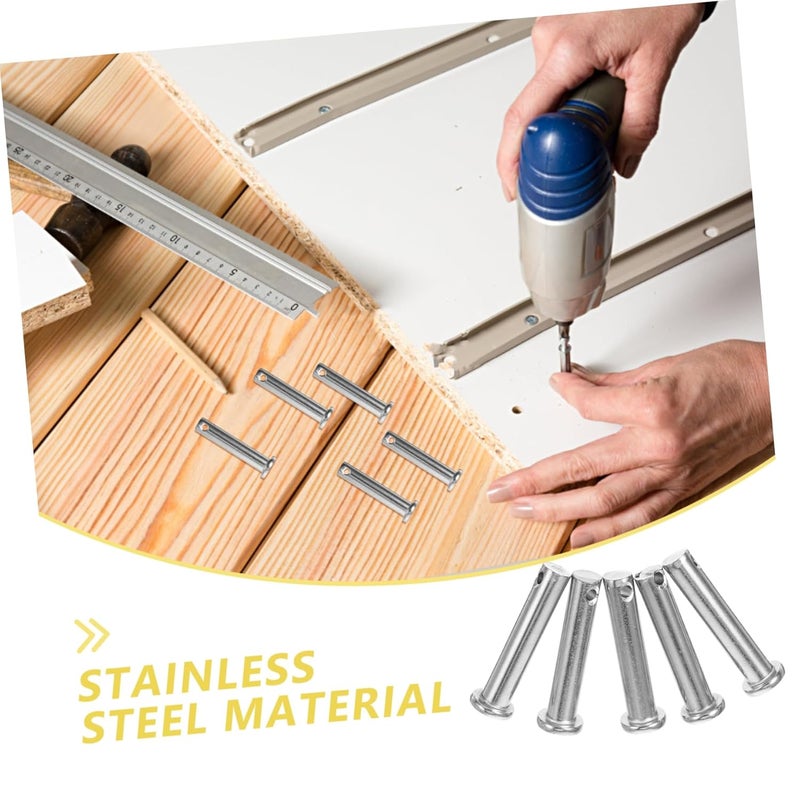 5 قطع من مثبتات السقالات ذات الرأس المسطح من الفولاذ المقاوم للصدأ مقاس 10 مم لتثبيت آمن - Image 3