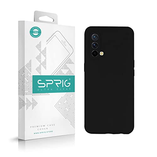 SPRIG غطاء سائل سيليكون متوافق مع هاتف Realme GT Master Edition 5G، غطاء خلفي متميز، مختبر ضد السقوط، مقاوم للصدمات للرجال والنساء والأولاد والبنات مع حماية الكاميرا (أسود) - Image 2