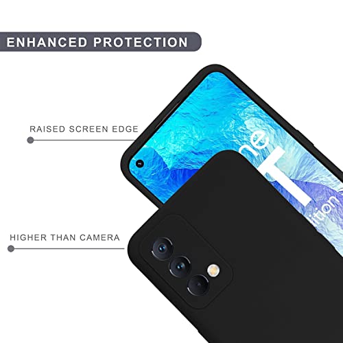 SPRIG غطاء سائل سيليكون متوافق مع هاتف Realme GT Master Edition 5G، غطاء خلفي متميز، مختبر ضد السقوط، مقاوم للصدمات للرجال والنساء والأولاد والبنات مع حماية الكاميرا (أسود) - Image 5