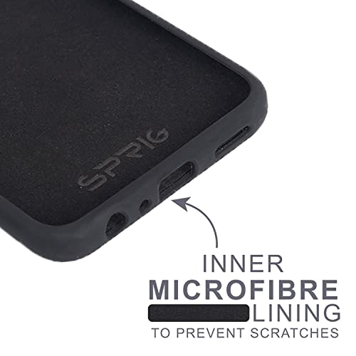 SPRIG غطاء سائل سيليكون متوافق مع هاتف Realme GT Master Edition 5G، غطاء خلفي متميز، مختبر ضد السقوط، مقاوم للصدمات للرجال والنساء والأولاد والبنات مع حماية الكاميرا (أسود) - Image 4