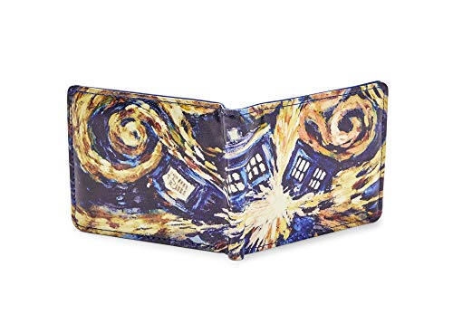 Underground Toys Doctor Who Bi-Fold Wallet Van Gogh Exploding TARDIS - Vinyl Men's Novelty Pocket Storage With Billfold, Card Slots & Clear ID Display - Features Bold Iconic Artwork Design - Bigger on the Inside! - Image 3