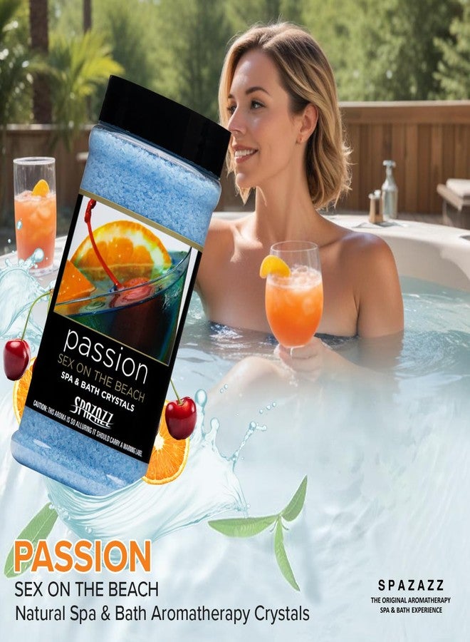 Spazazz Aromatherapy Spa & Hot Tub Bath Salt Crystals - 17 oz Set The Mood Sex On The Beach - Passion - Magnesium Sulfate Mineral & Epsom Salt and Bath Salt Scents & Fragrances - Image 2