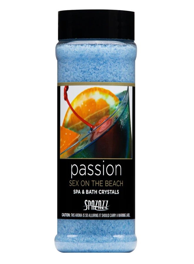 Spazazz Aromatherapy Spa & Hot Tub Bath Salt Crystals - 17 oz Set The Mood Sex On The Beach - Passion - Magnesium Sulfate Mineral & Epsom Salt and Bath Salt Scents & Fragrances - Image 1