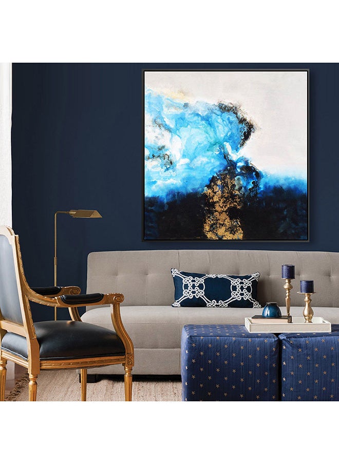 ebarza Shoreline Hand Painted Art Painting With Frame 105X105 Cm  - Image 1