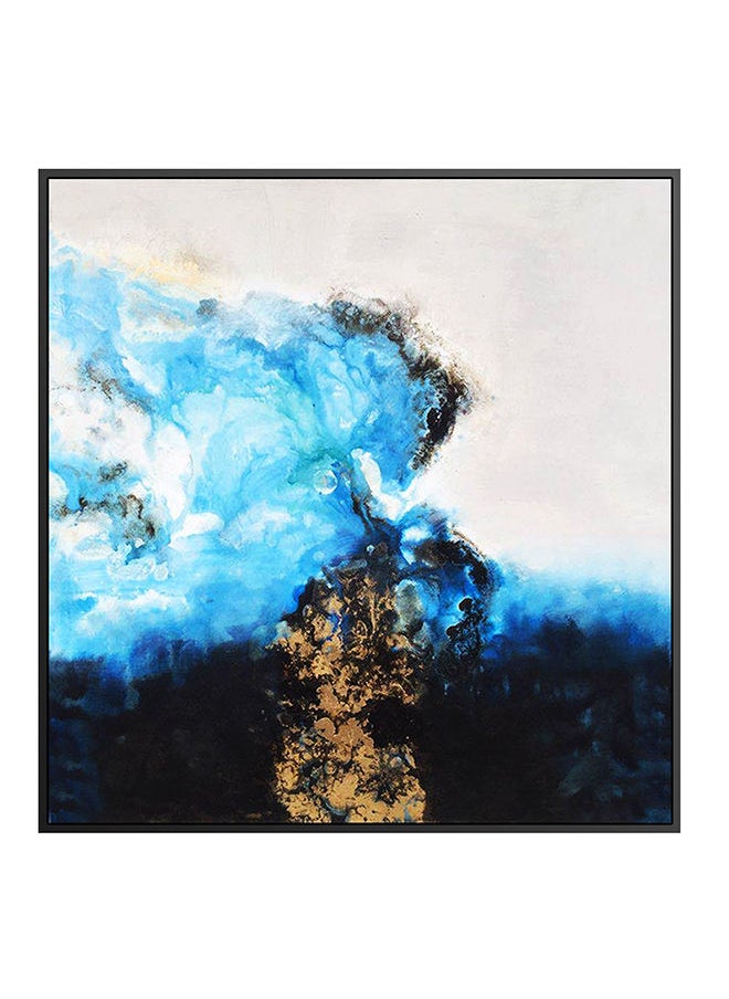 ebarza Shoreline Hand Painted Art Painting With Frame 105X105 Cm  - Image 2