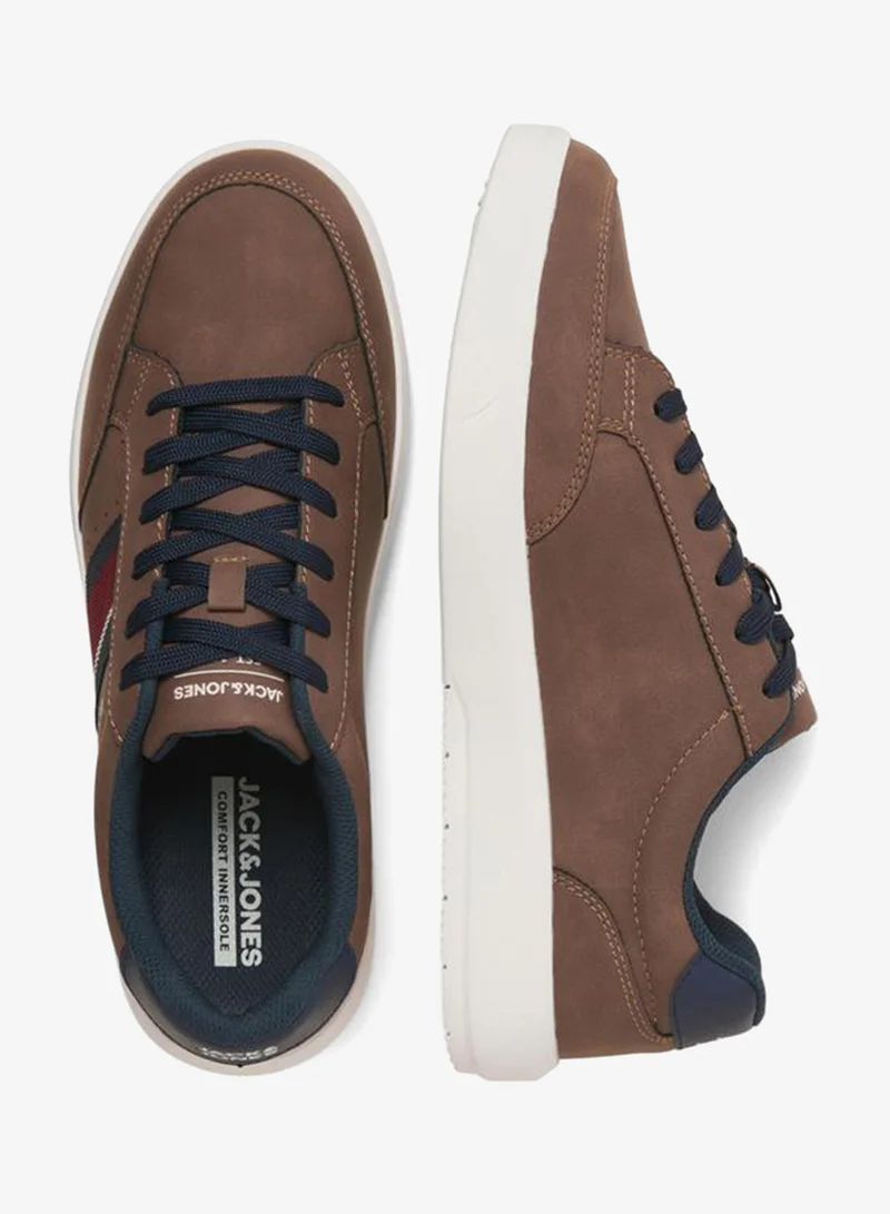 JACK & JONES Striped Tape Lace Up Sneakers