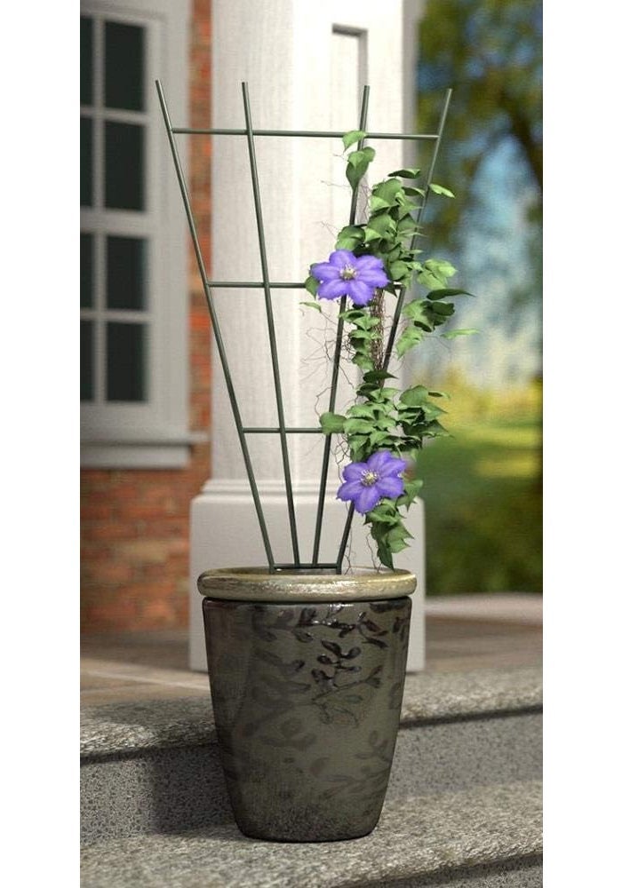 Panacea Products 36-Inch Fan Pot Trellis, Green - Image 3