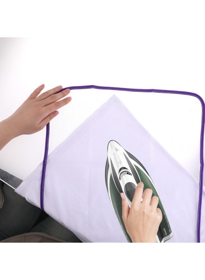 Heat Resistant Ironing Mat 40x60cm – Protective Mesh Ironing Cloth Pad for Garment Protection, Transparent Pressing Cloth for Delicate Fabrics, Silk, Embroidery and Printed Clothes, Durable Ironing Guard for Home Use - Image 1