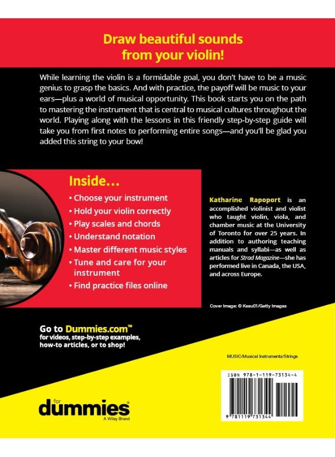 Violin for Dummies - Book + Online Video & Audio Instruction, 3rd Edition - Image 2