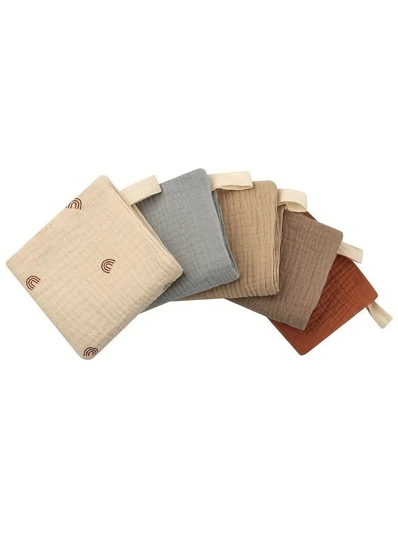 Gonice 5pcs Soft Cotton Gauze Baby Towels - Perfect For Newborns And Infants' Bath Time!  - Image 2