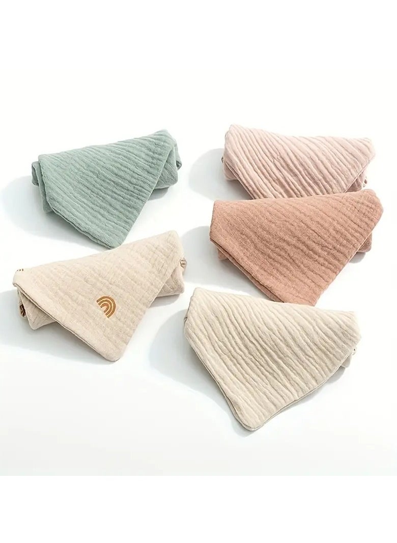 Gonice 5pcs Soft Cotton Gauze Baby Towels - Perfect For Newborns And Infants' Bath Time!  - Image 3