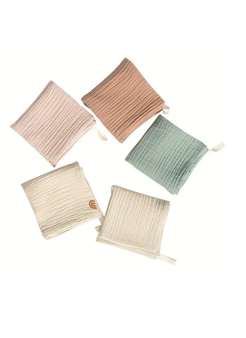 Gonice 5pcs Soft Cotton Gauze Baby Towels - Perfect For Newborns And Infants' Bath Time!  - Image 4