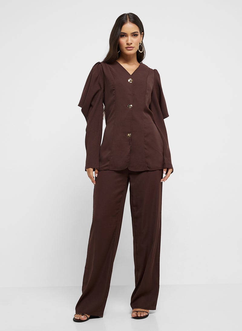 ELLA Puffed Sleeved Blazer & Pant Set  - Image 5