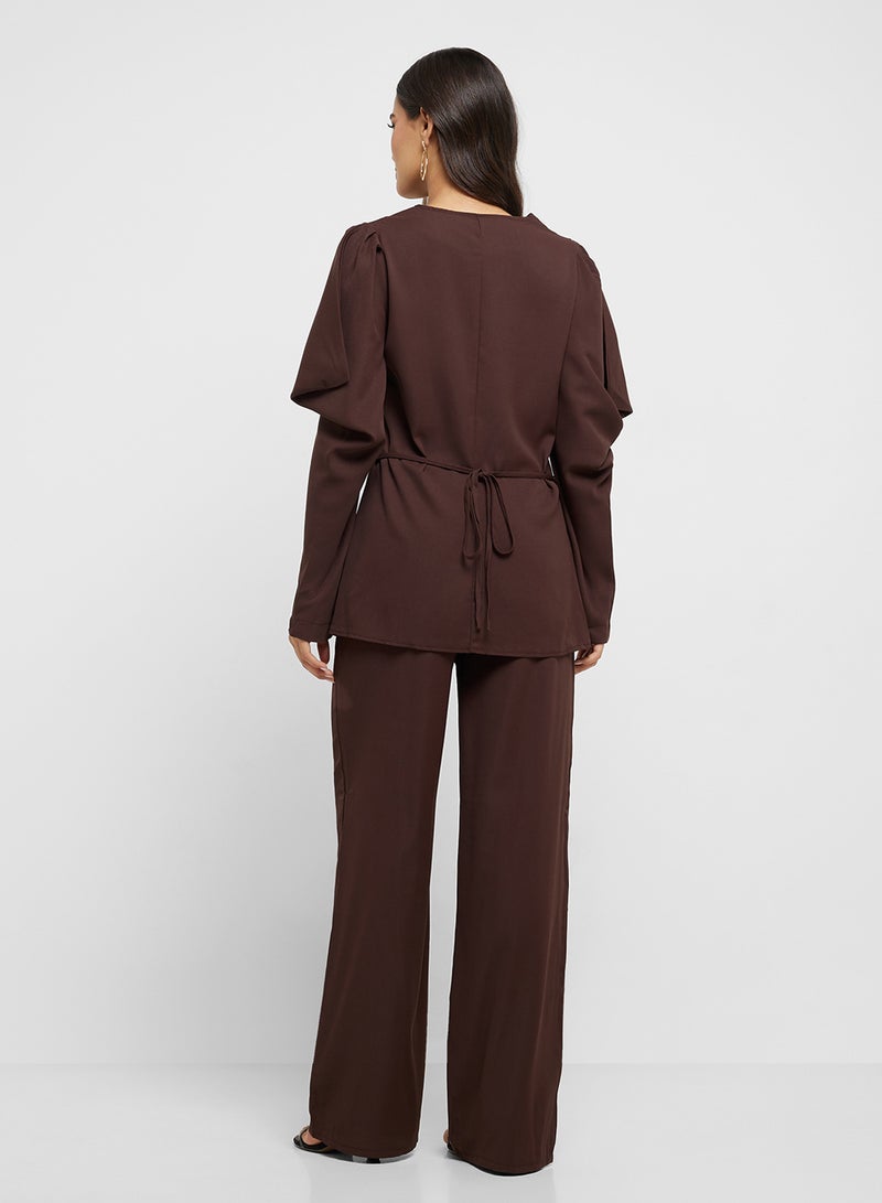 ELLA Puffed Sleeved Blazer & Pant Set  - Image 2