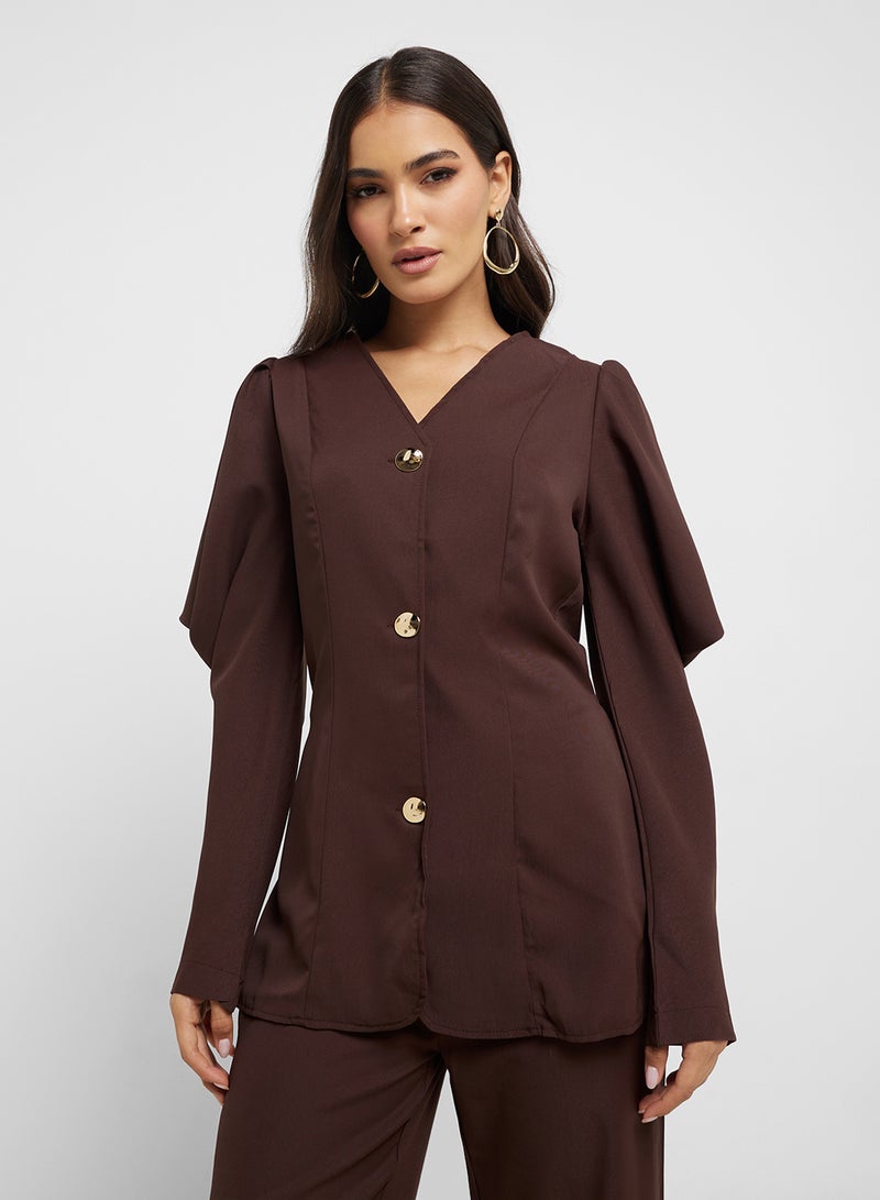 ELLA Puffed Sleeved Blazer & Pant Set  - Image 3