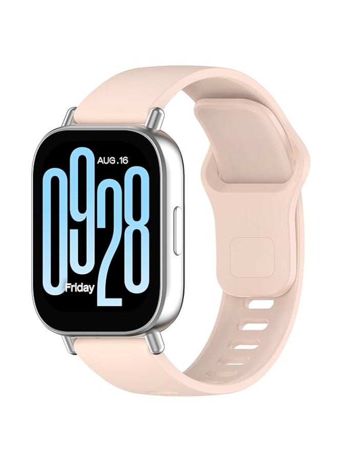 for Xiaomi Redmi Watch 5 Active Bands for Women Men, 22mm Adjustable Quick Release Silicone Replacement Watch Band Straps Wristbands Bracelet Fit for Redmi Watch 5 Lite pink - Image 1