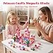3 otters Magnetic Blocks 150PCS Princess Castle Magnet Cubes STEM Montessori Building Toys for Girls Sensory Gifts for Kids Birthday Christmas - Image 4