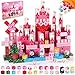 3 otters Magnetic Blocks 150PCS Princess Castle Magnet Cubes STEM Montessori Building Toys for Girls Sensory Gifts for Kids Birthday Christmas - Image 2