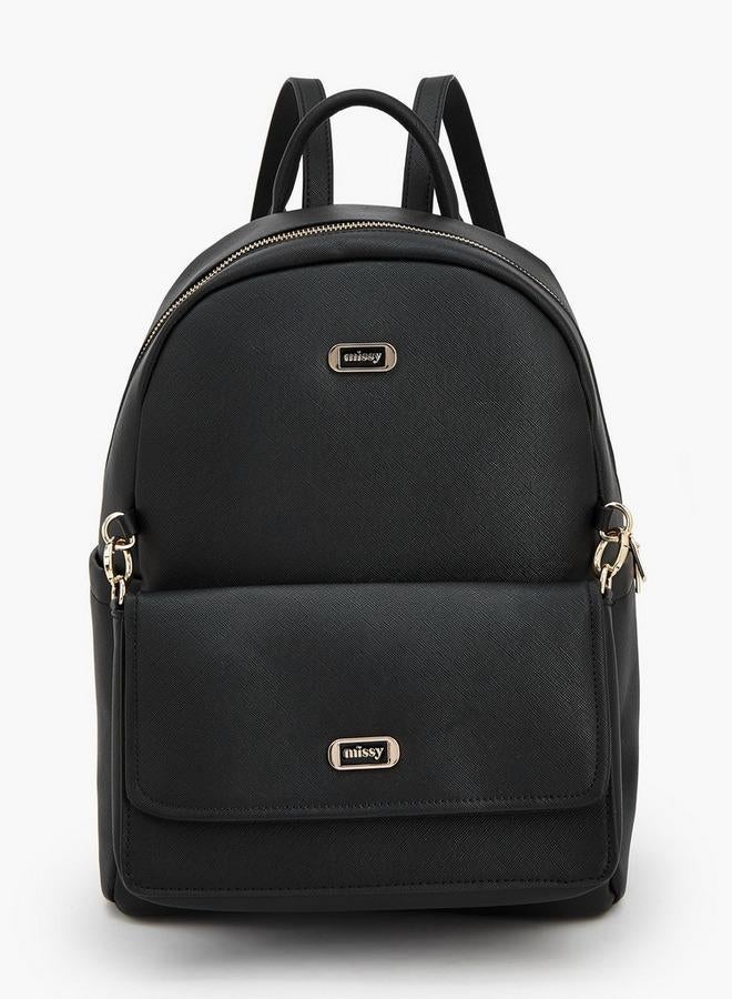 MISSY Solid Backpack With Adjustable Straps - Image 1