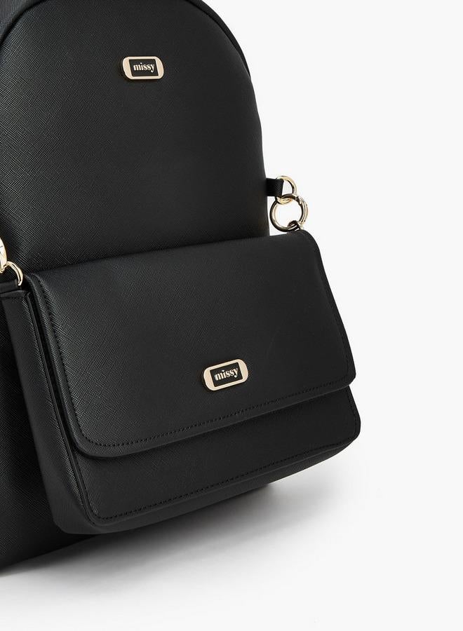 MISSY Solid Backpack With Adjustable Straps - Image 4