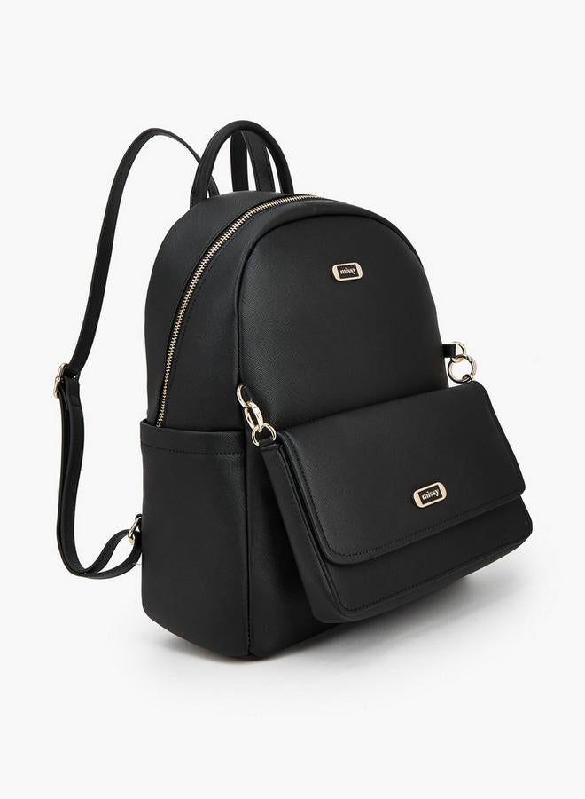 MISSY Solid Backpack With Adjustable Straps - Image 3
