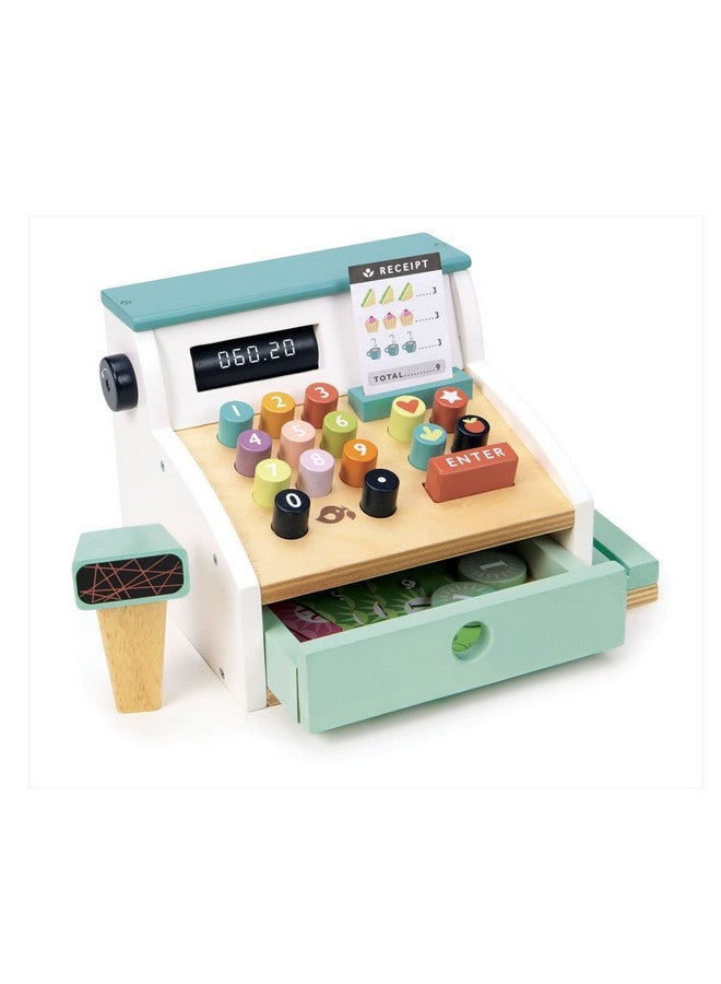 Tender Leaf Toys General Stores Till Comprehensive Wooden Shop Till Play Set With Scanner Inspires Creative And Imaginative Roleplay Age 3+ - Image 2