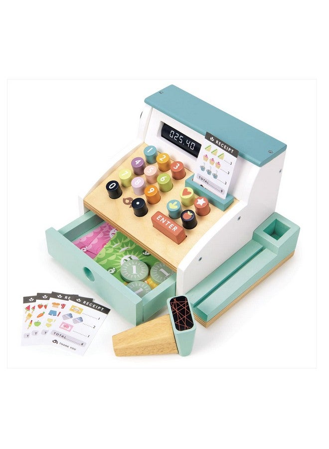 Tender Leaf Toys General Stores Till Comprehensive Wooden Shop Till Play Set With Scanner Inspires Creative And Imaginative Roleplay Age 3+ - Image 3