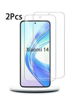 GKK 2PCS Tempered Glass for Xiaomi 14 Screen Protector [Bubble Free][Anti-Scratch][9H Hardness][Fingerprint Free][HD Clear Film] Xiaomi 14 Screen Protector  - Image 1
