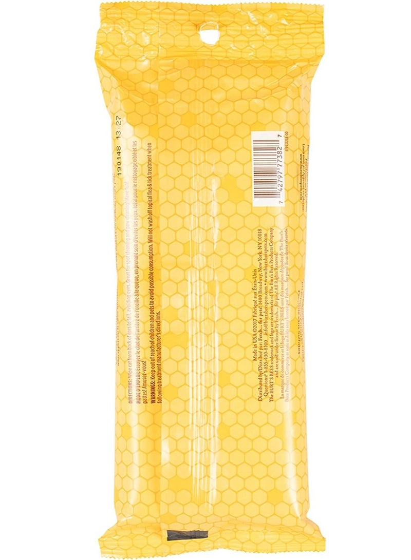 بيرتس بيز مناديل بيرتس بييز الطبيعية لتقليل وبر القطط ، 50 قطعة - Image 2