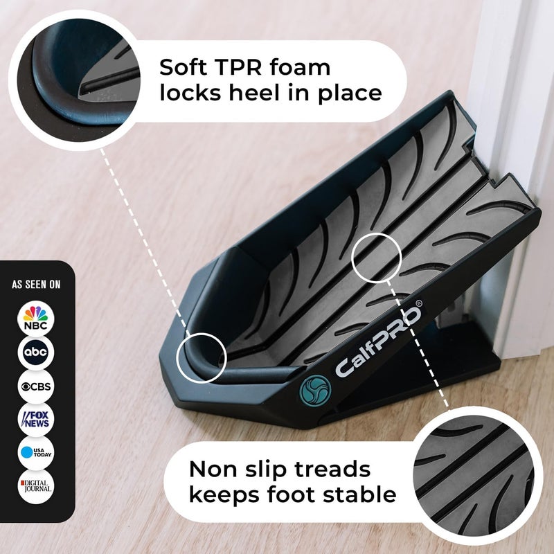 CALFPRO ® Deepest Calf Stretcher for Plantar Fasciitis Relief. Deep Heel Lock Stretch Device for Tight Calves, Achilles, Hamstrings, & Foot Pain. Portable Mobility Tool for Athletes & Everyday Use - Image 5