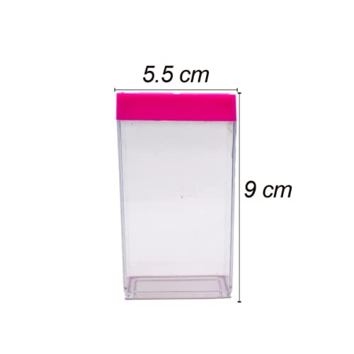 Suzec Mini Spice Jar 6 Pcs Set, Easy Flow Storage, Idle for Kitchen |Storage Box Container | (Color May Vary) - Plastic - Image 4