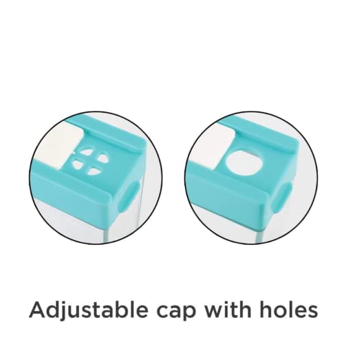Suzec Mini Spice Jar 6 Pcs Set, Easy Flow Storage, Idle for Kitchen |Storage Box Container | (Color May Vary) - Plastic - Image 3
