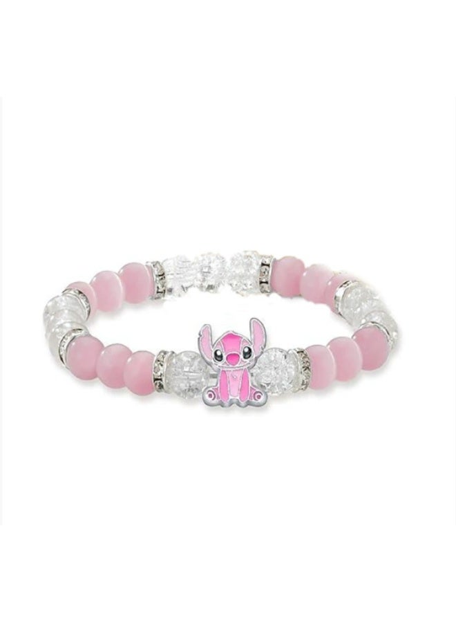 Stitch Cartoon Crystal Beaded Fashion Bracelet 2 Pack for Men and Women - Image 3